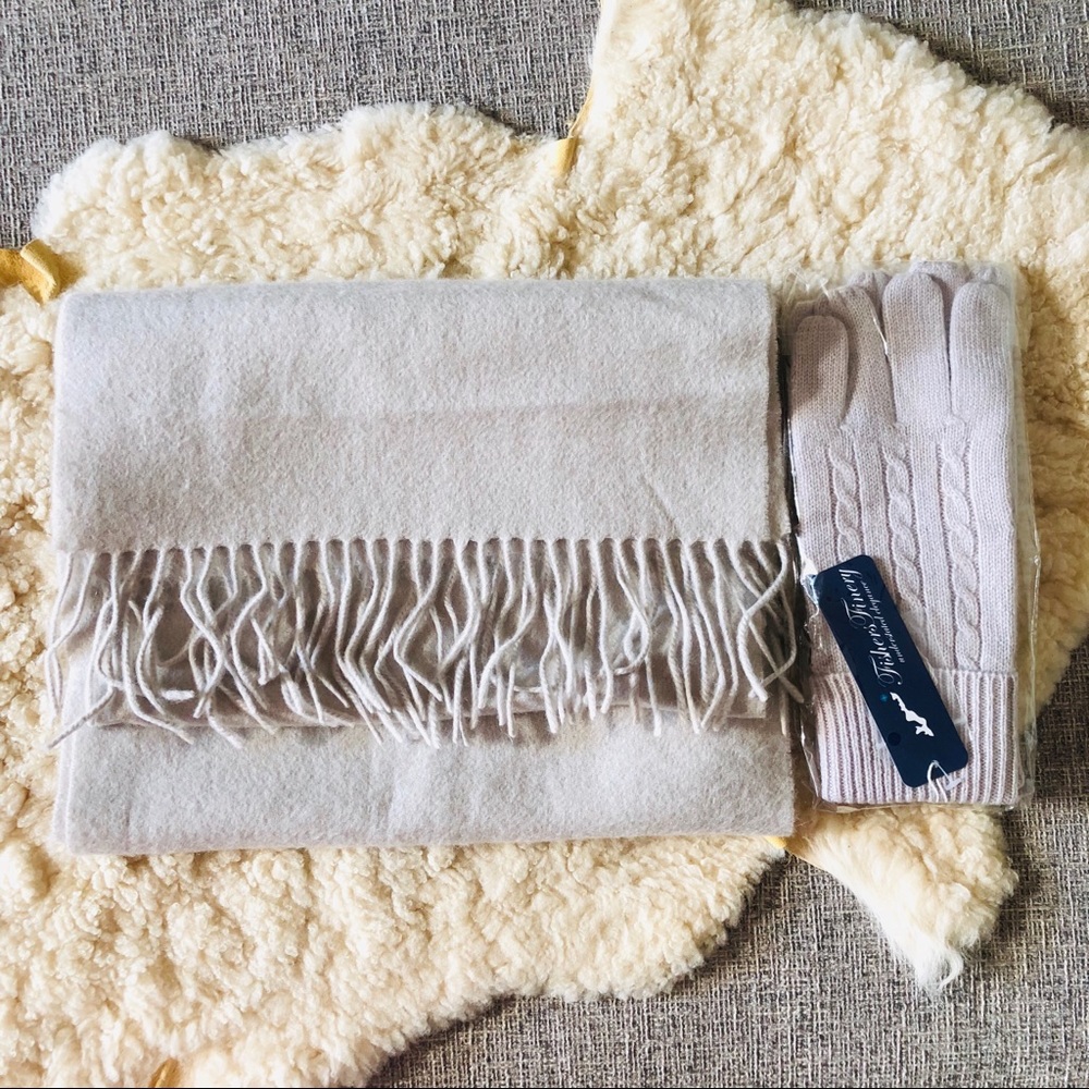Cashmere Scarf Glove Set